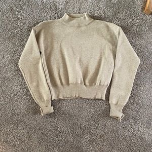 Princess Polly cropped sand sweater